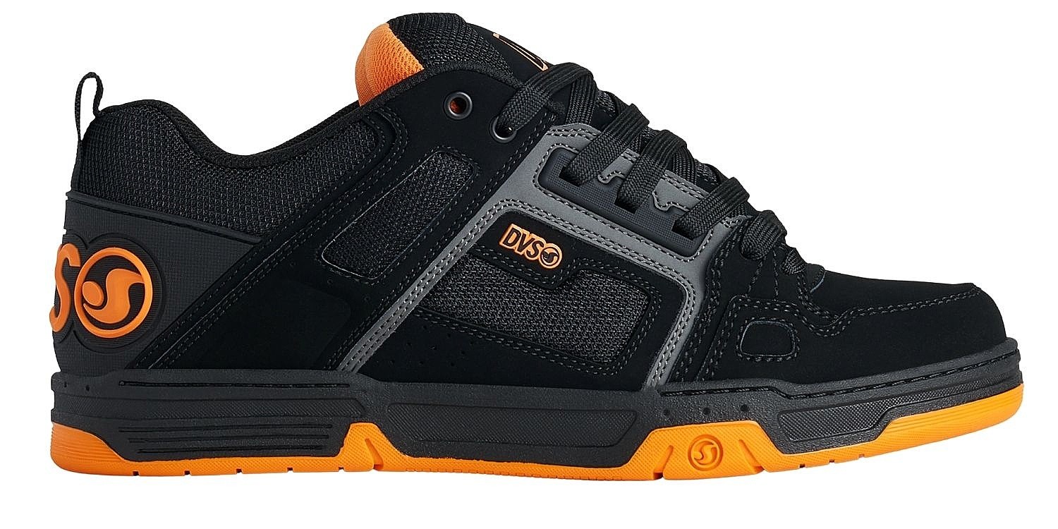 shoes DVS Comanche - Black/Charcoal/Orange/Leather - men´s