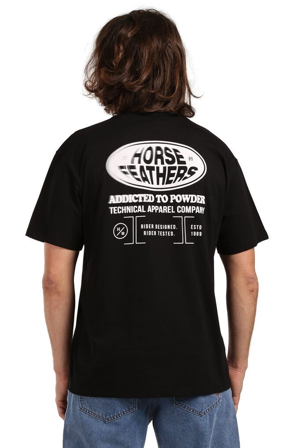koszulka Horsefeathers Junky - Black - men´s