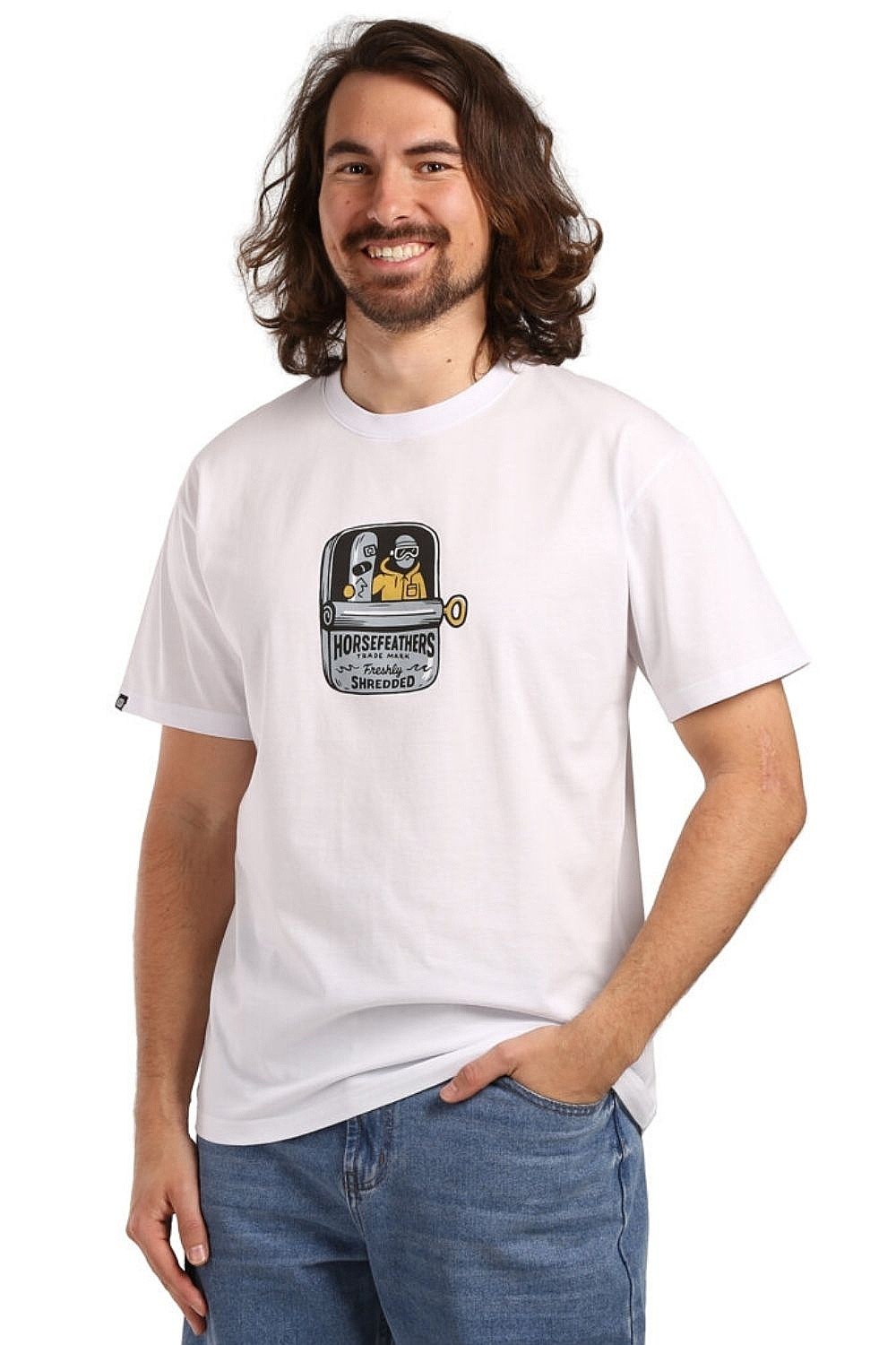 T-Shirt Horsefeathers Canned - White - men´s