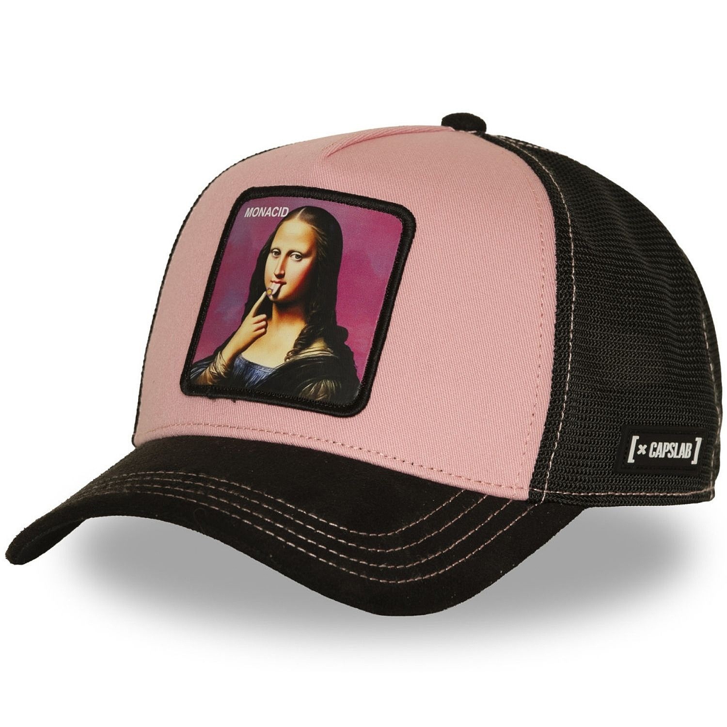 cap Capslab Mona A Frame Trucker - Monacid/Pink/Black - men´s