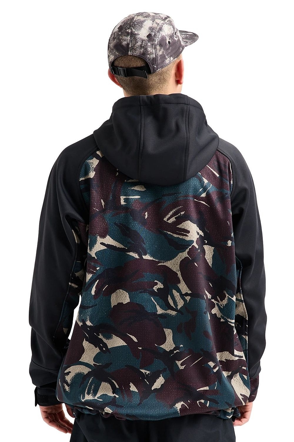 sweatshirt Burton Crown Weatherproof Riding Pullover Hoodie - Seersucker/True Black