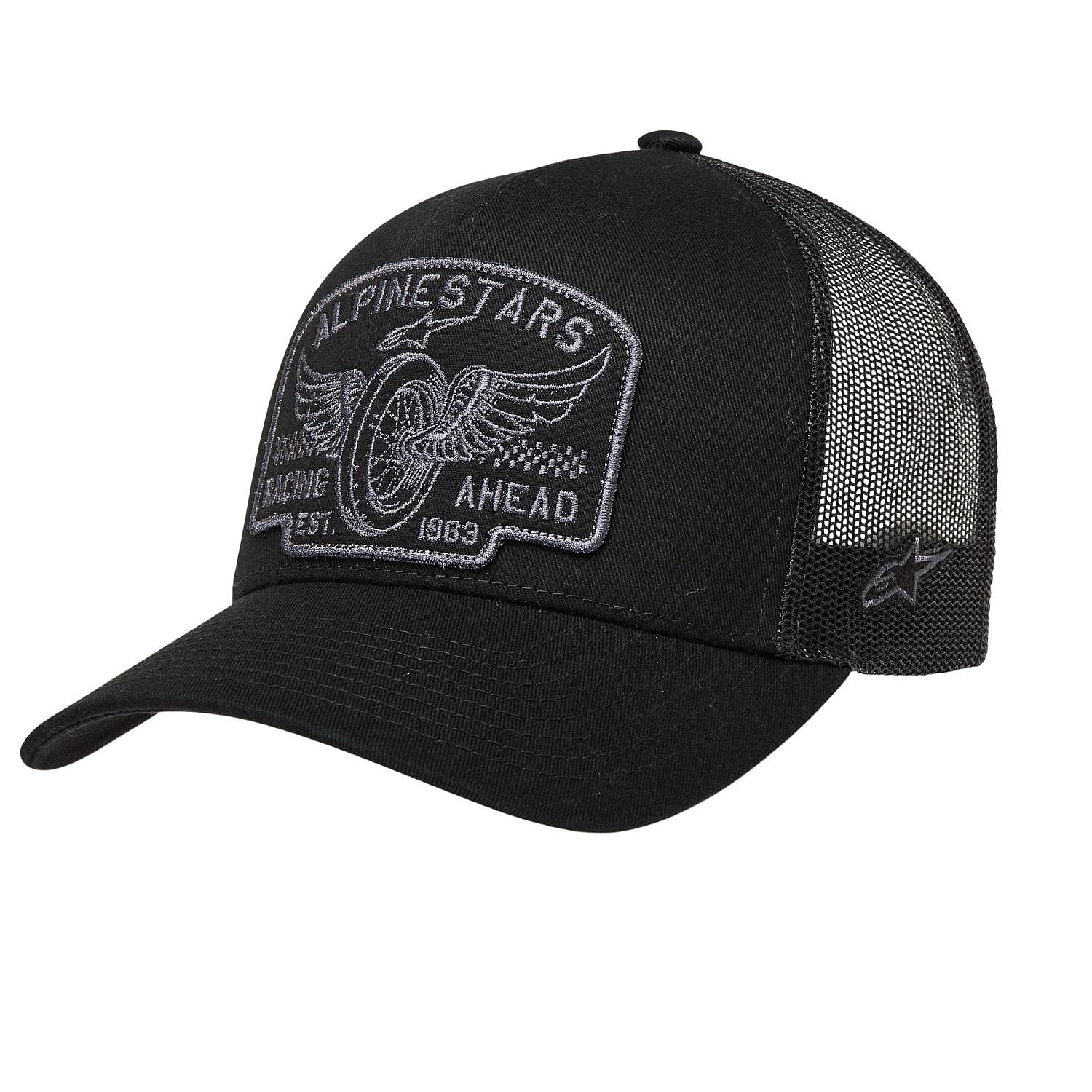 czapka z daszkiem Alpinestars Heritage Patch Trucker - Black/Grey - men´s