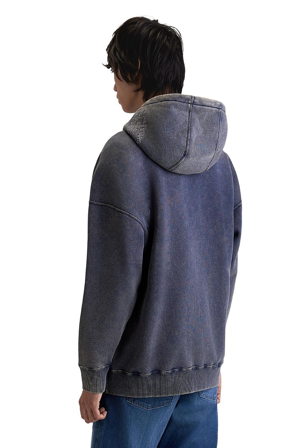 sweatshirt Alpinestars Infinite Washed Oversized Hoodie - Washed Navy - men´s