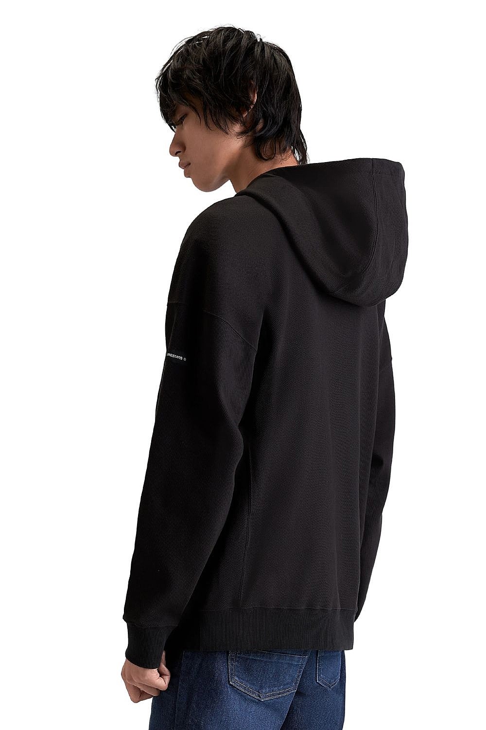 sweatshirt Alpinestars Camino Textured Oversized Hoodie - Off Black - men´s