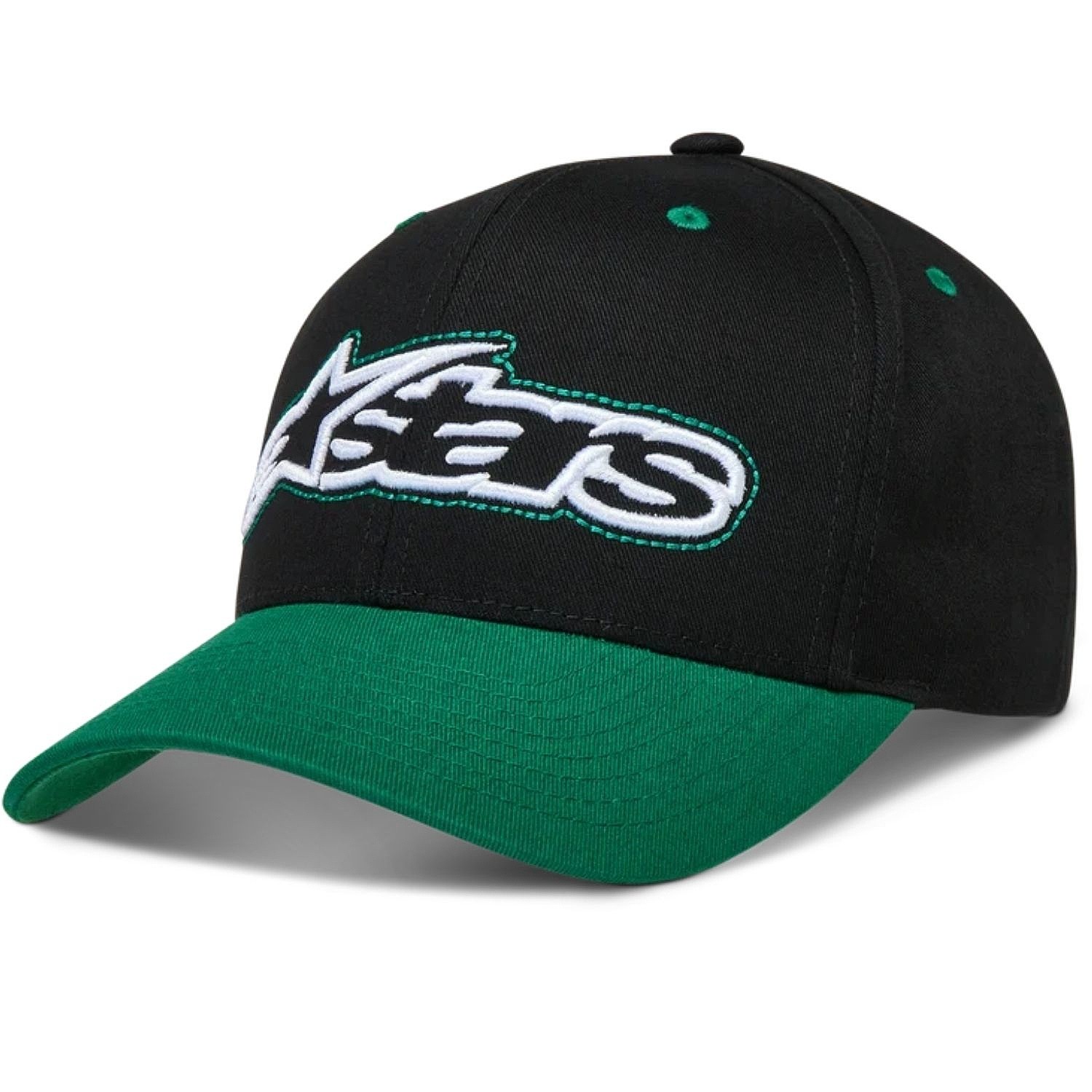 cap Alpinestars Retro Snapback - Black/Green - men´s