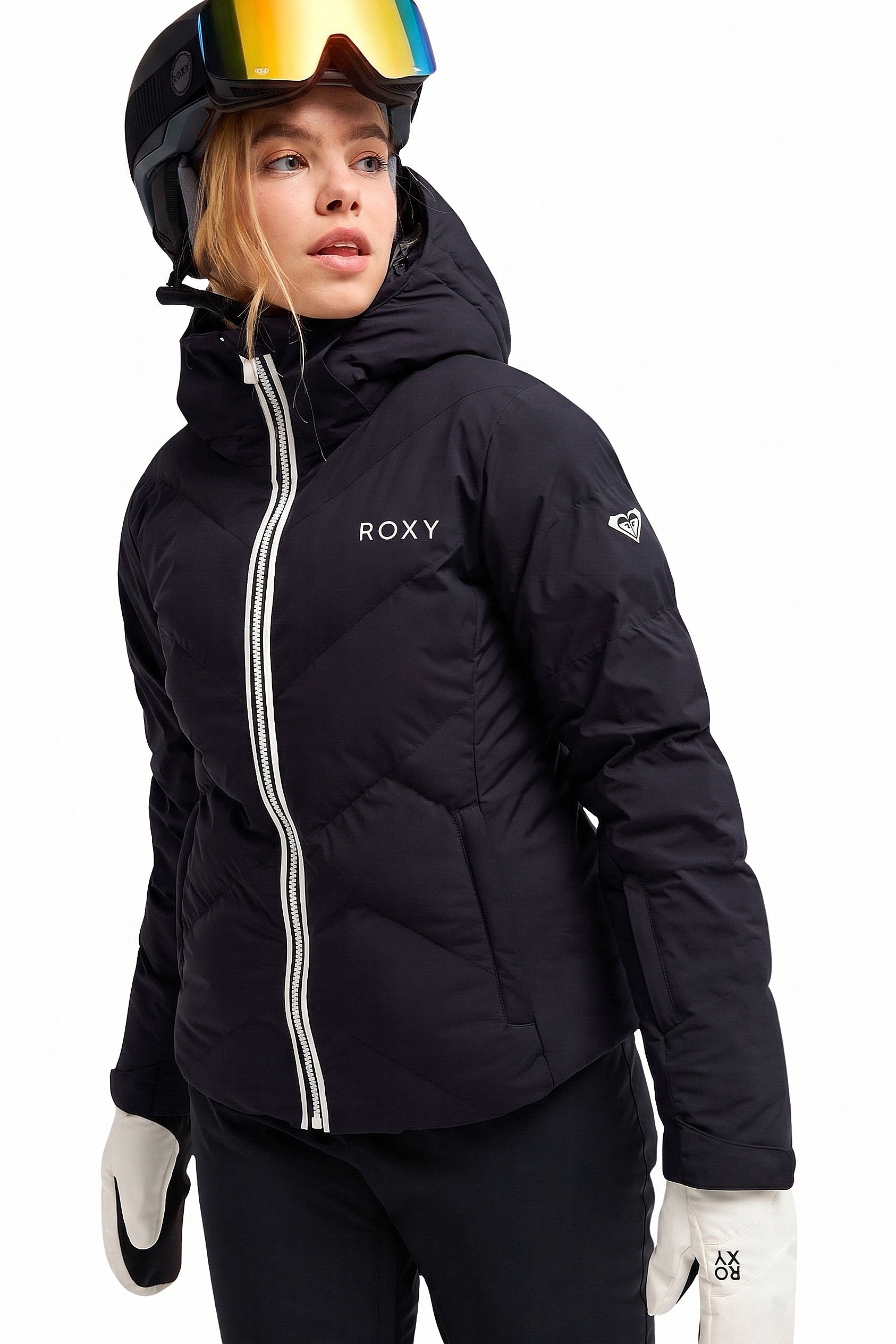 jacket Roxy Snowdrift - KVJ0/True Black - women´s