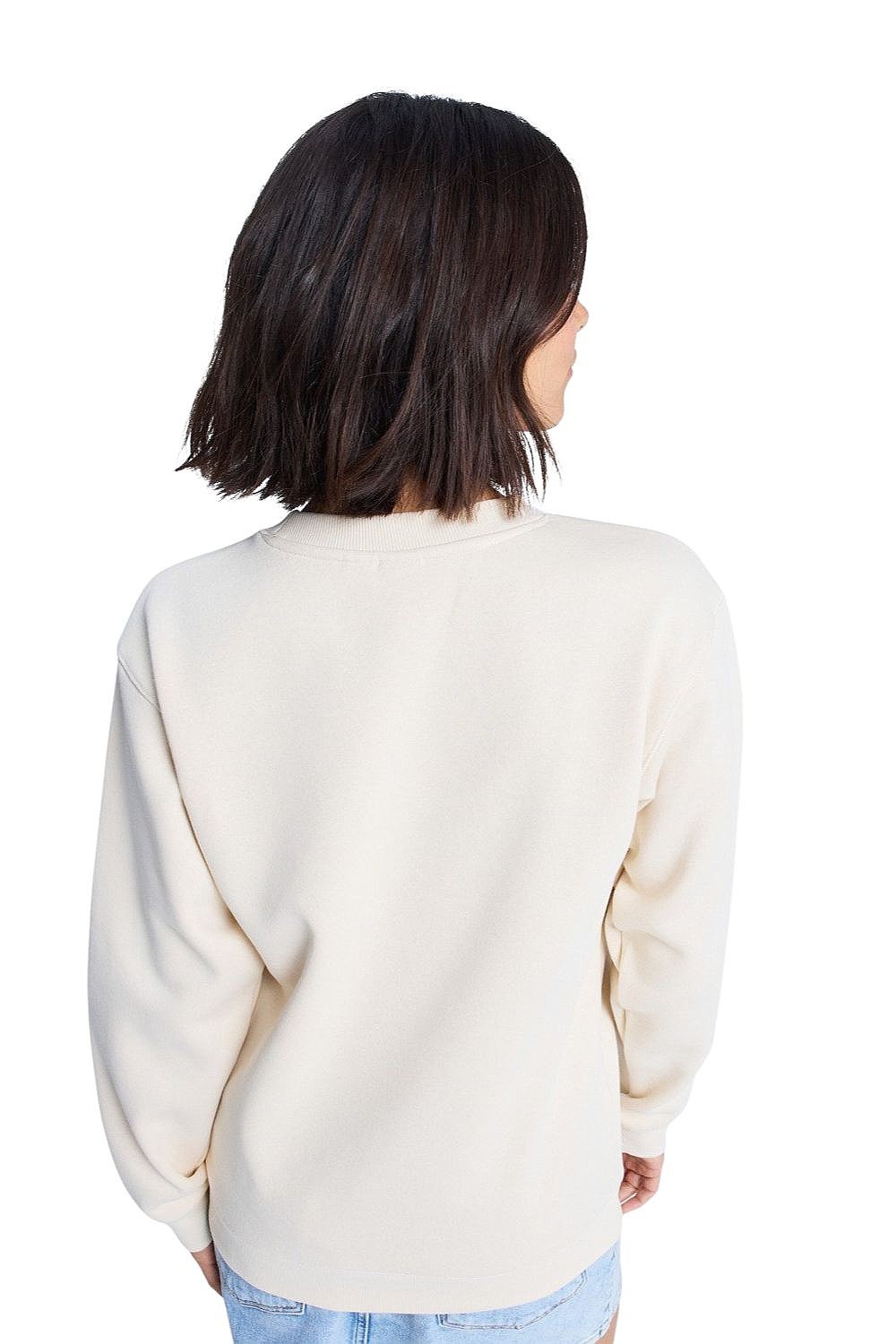 sweatshirt Roxy Surf Stoked Crew Brushed Vint - TEC0/Parchment - women´s