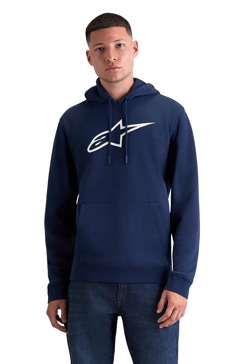 Sweatshirt Alpinestars Ageless Hoodie V3 - Navy/White - men´s
