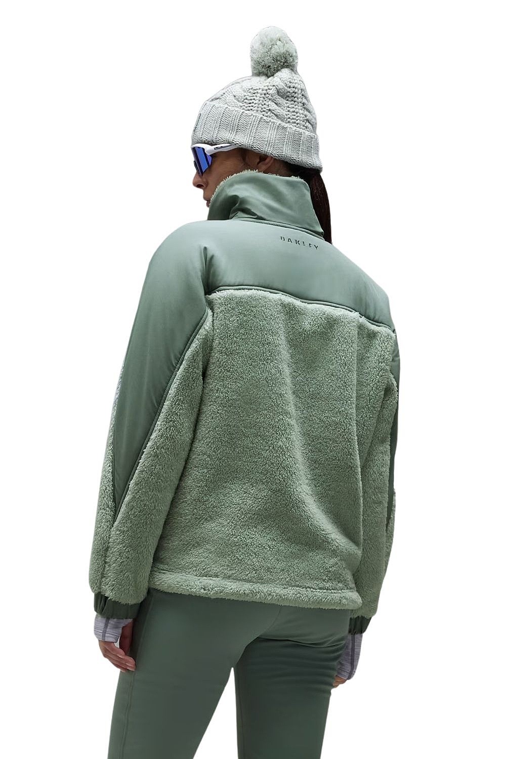bluza Oakley W. Mountain Fire Sherpa Zip - Aviator Green/Faded Green - women´s