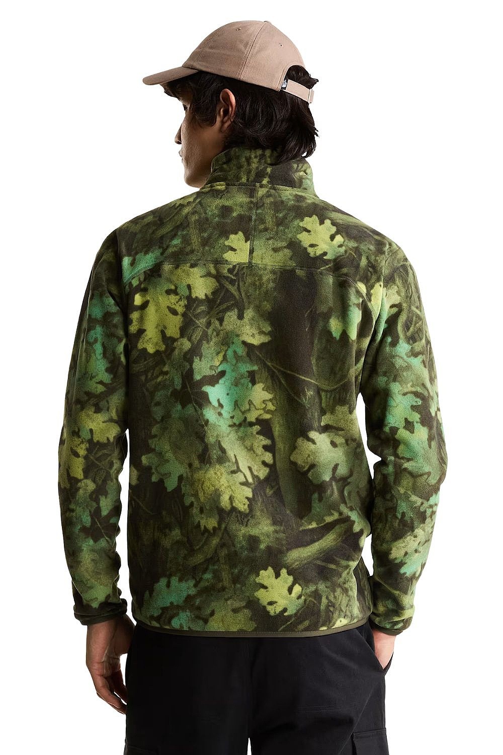 sweatshirt The North Face Novelty Logo Glacier - New Taupe Green Yosemite Oak Print - men´s
