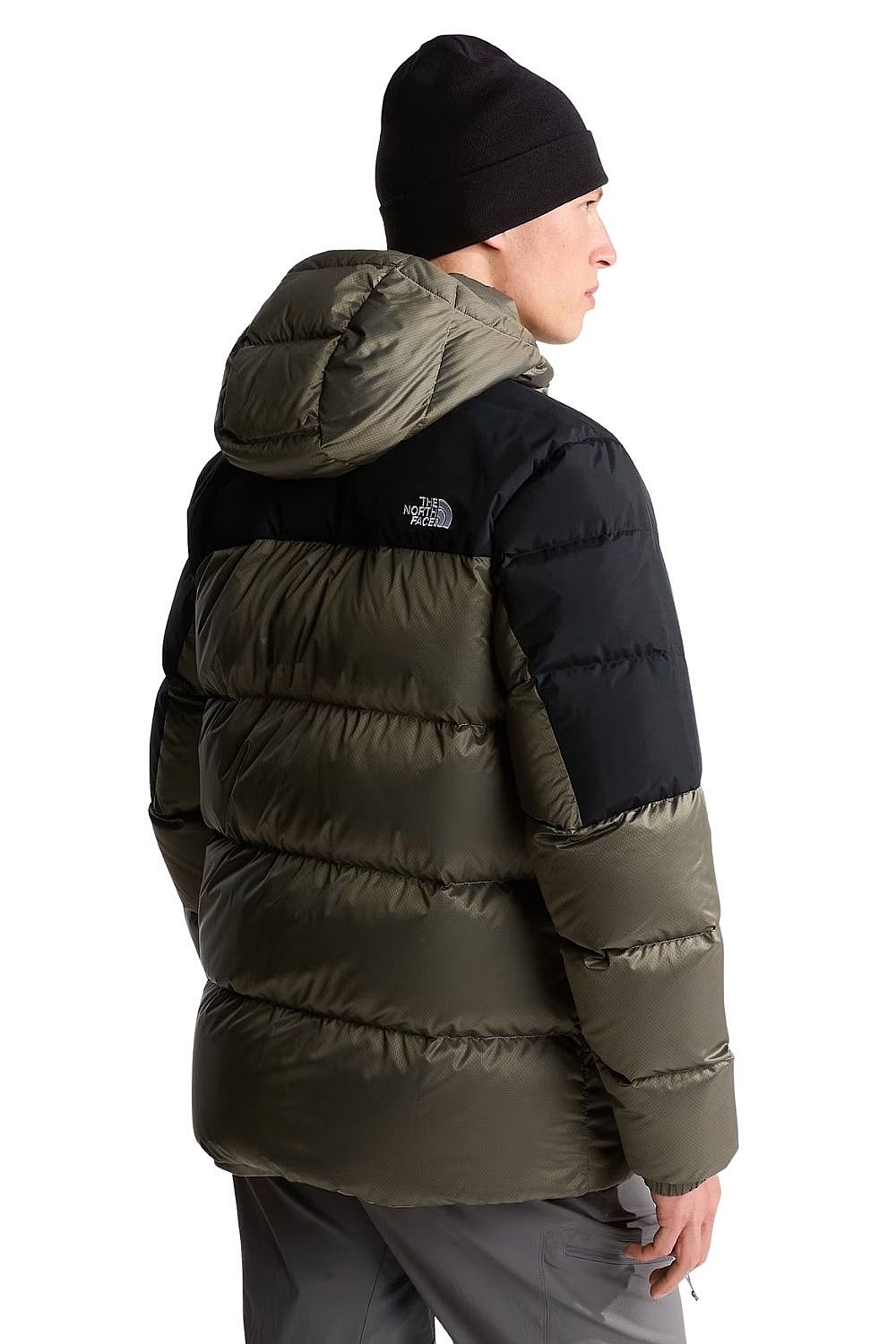 jacket The North Face Diablo Down 2.0 Hoodie - Stone Slab Black Heather/TNF Black - men´s