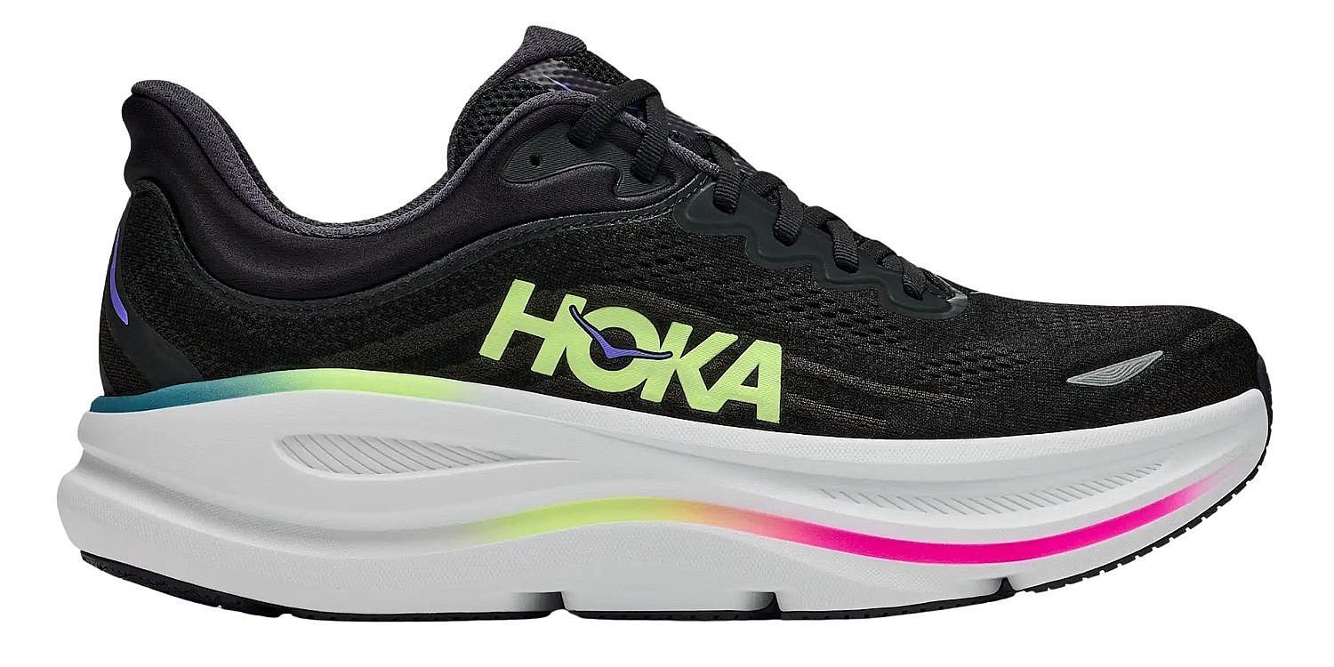 shoes Hoka Bondi 9 - Black/Neon Yuzu - men´s