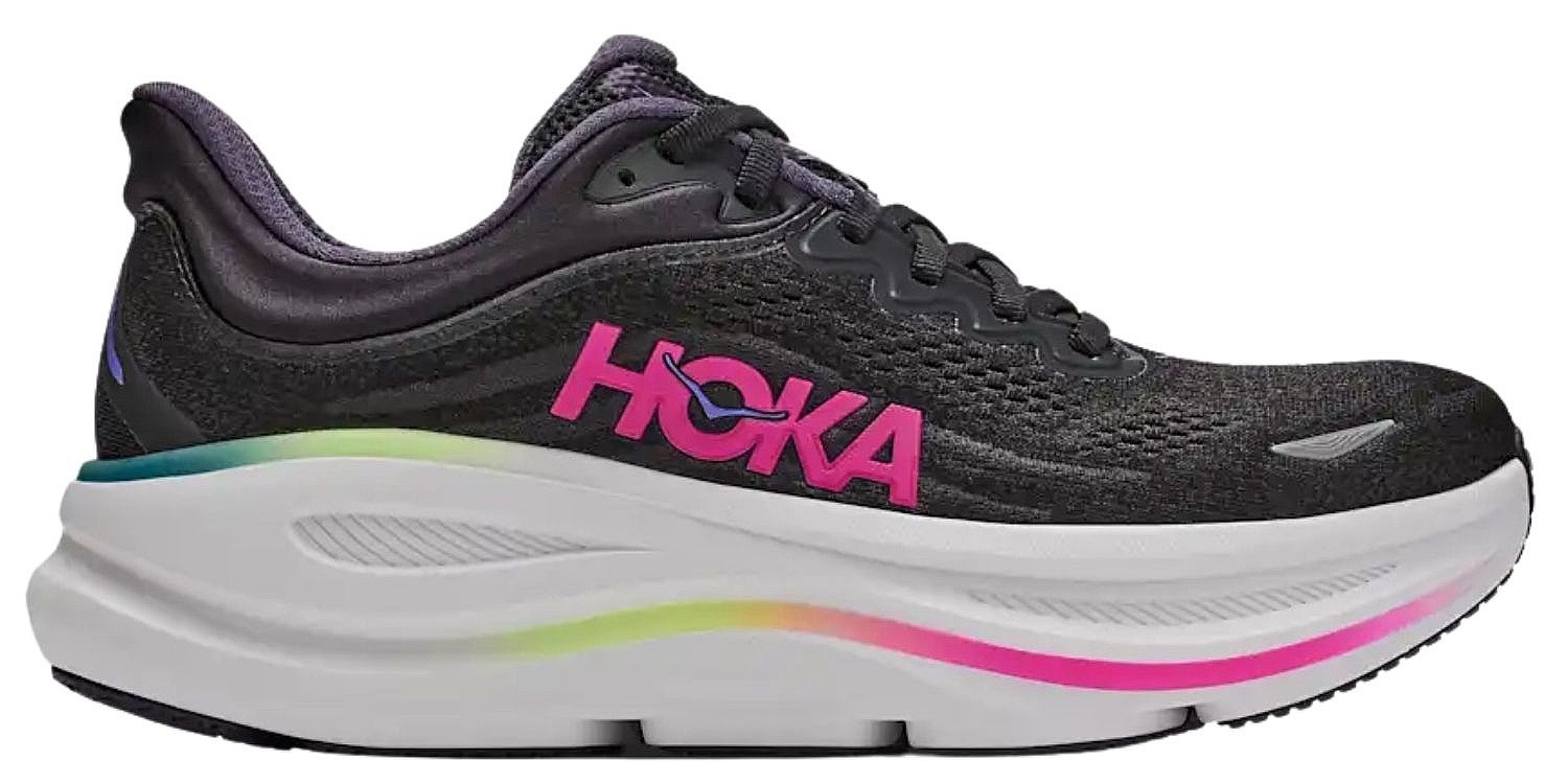 skor Hoka Bondi 9 - Black/Neon Dragonfruit - women´s