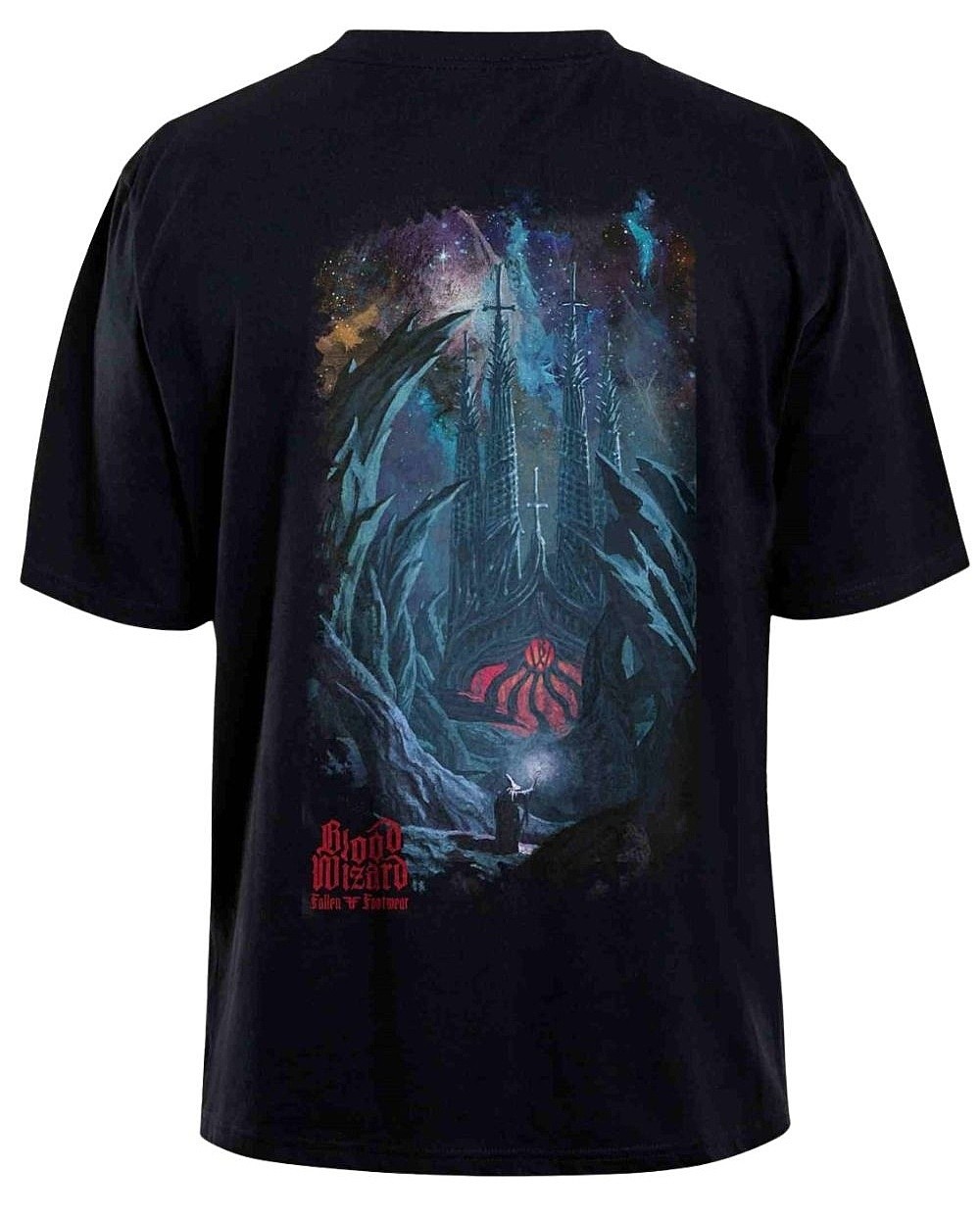 T-Shirt Fallen Outer Realms - Black/Blue/Red - men´s