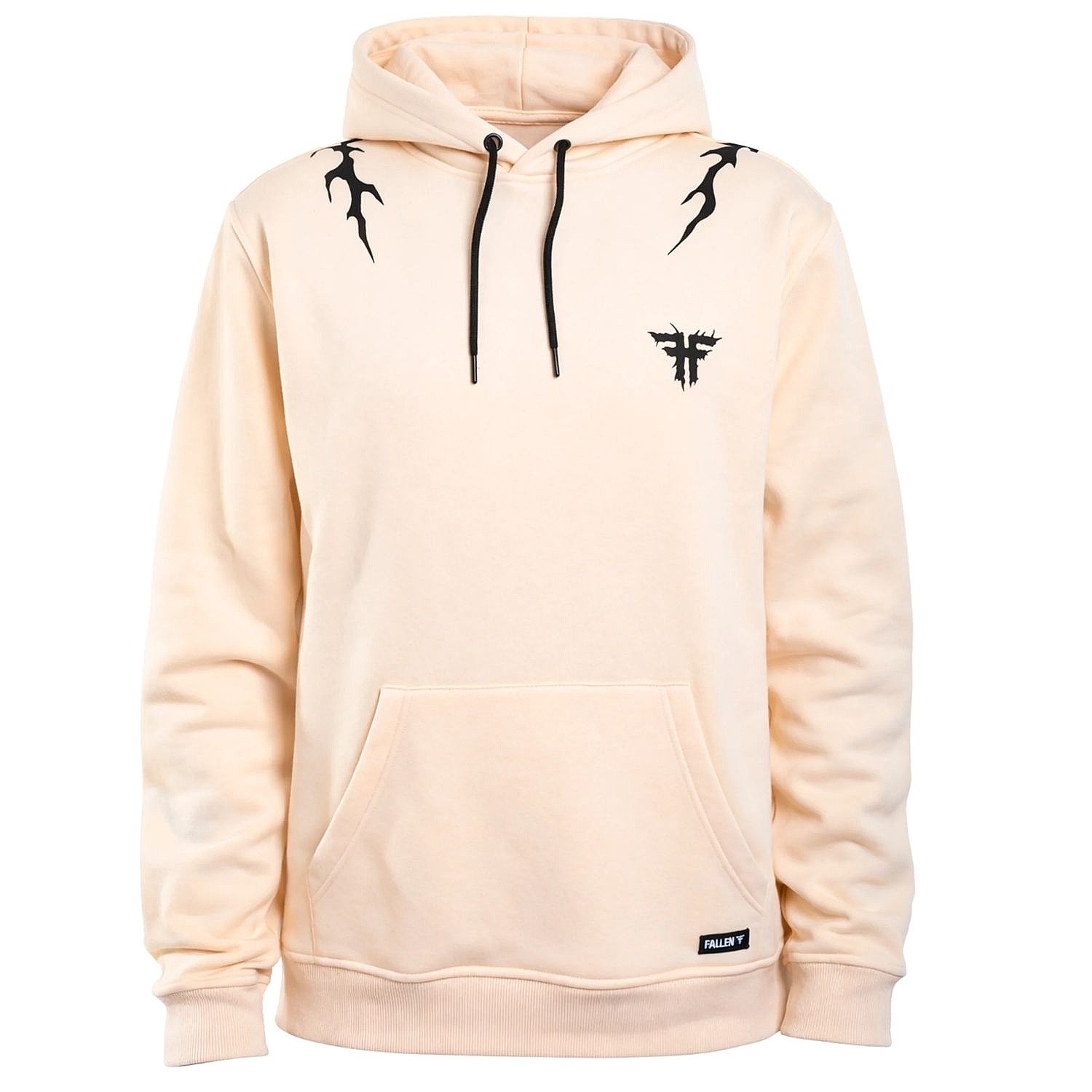 Sweatshirt Fallen Iron Hoodie - Off White/Black - men´s