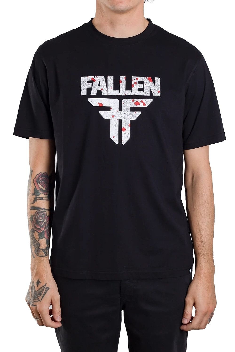 T-Shirt Fallen Insignia - Black/White/Splatter - men´s