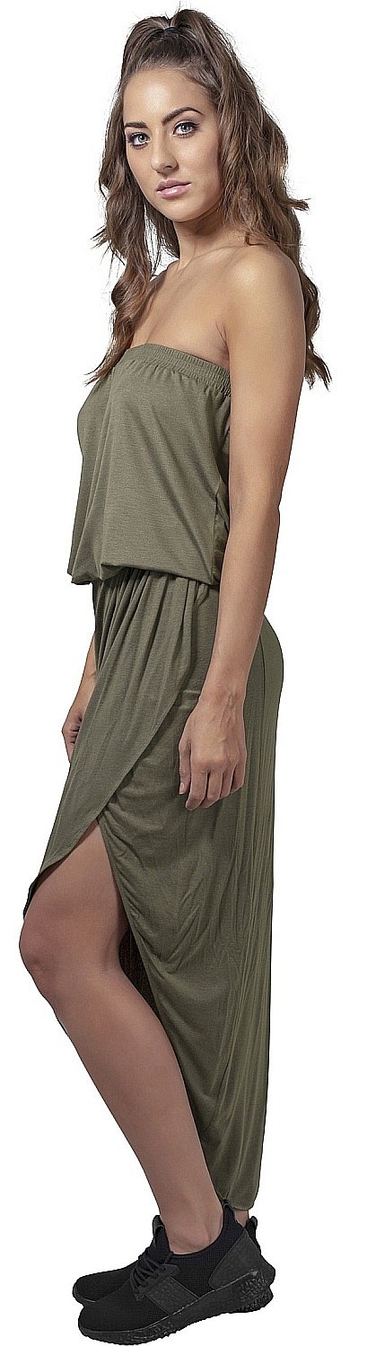 Kleid Urban Classics Viscose Bandeau/TB1508 - Olive