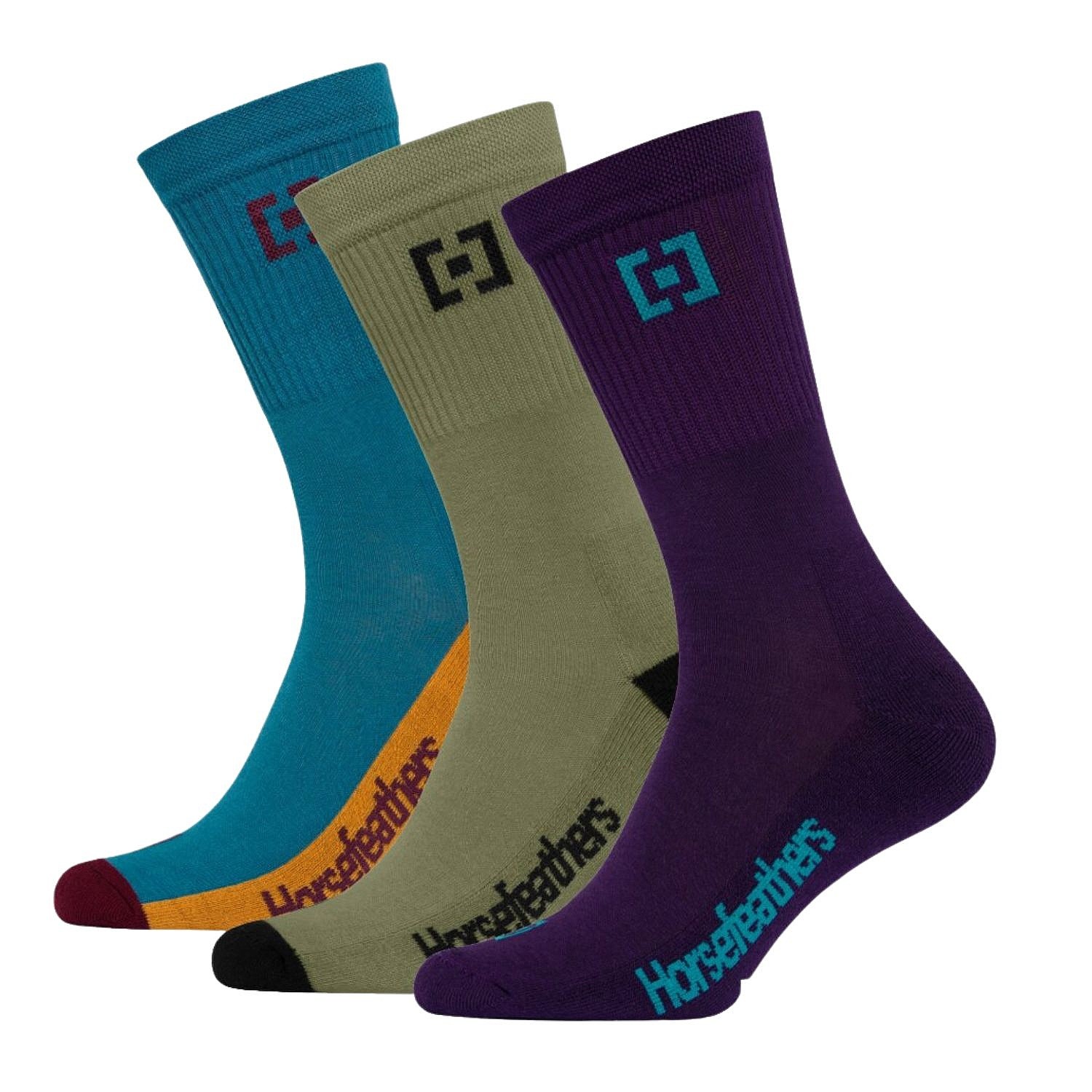 Socken Horsefeathers Basic 3 Pack - Multicolor - men´s