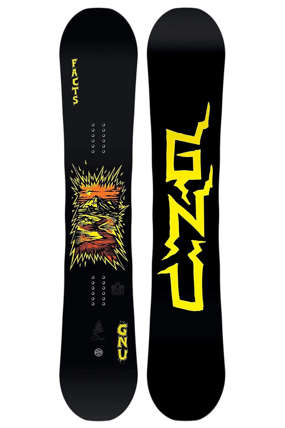 snowboard GNU Facts Banana Wide - Assorted
