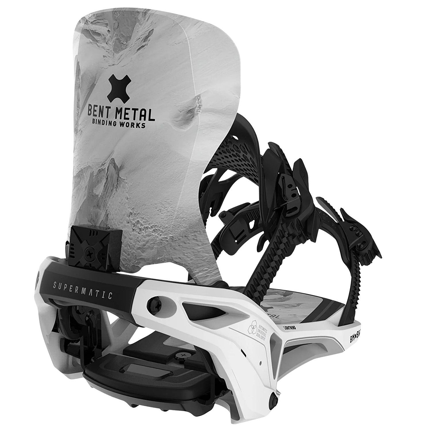 binding Bent Metal Lightning Supermatic - White