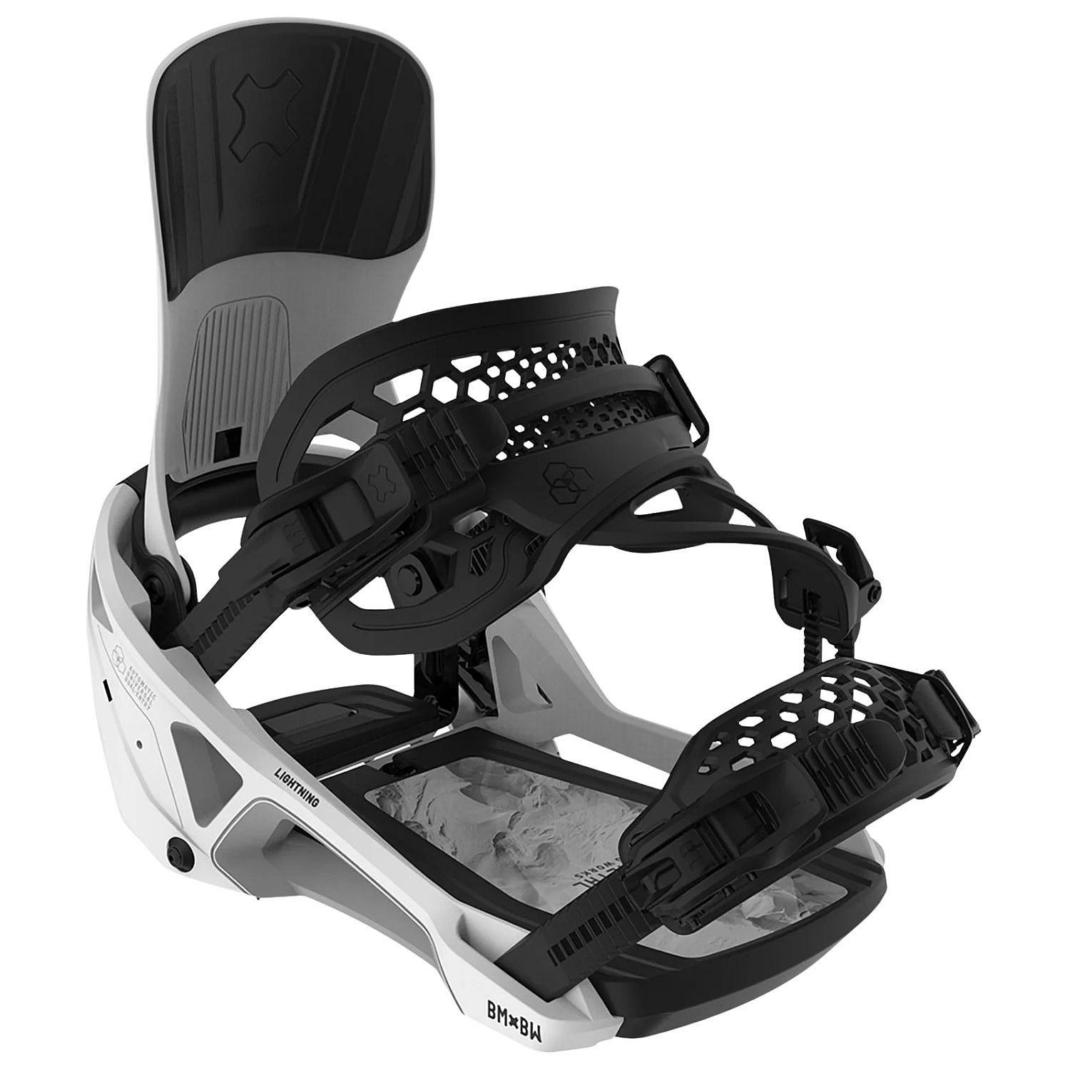 binding Bent Metal Lightning Supermatic - White