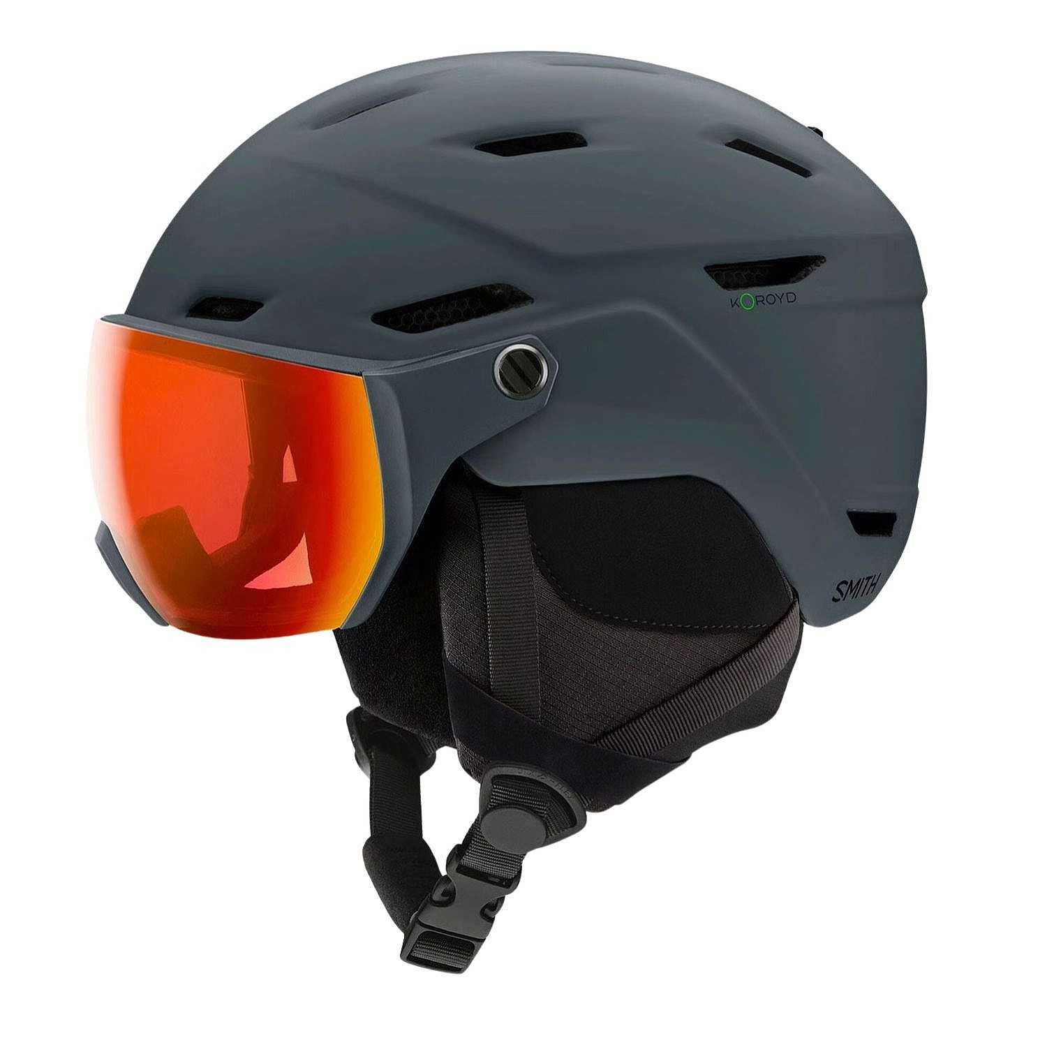 helmet Smith Survey Visor - Matte Slate/ChromaPop Everyday Red