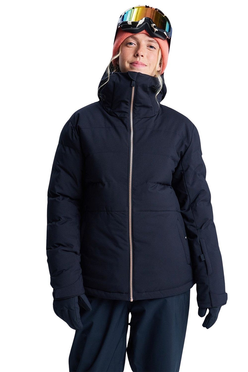 chaqueta Roxy Snowyhill Puffy - KVJ0/True Black - women´s