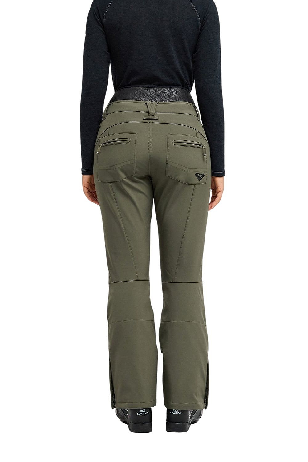 pants Roxy Rising High - GQM0/Beetle - women´s