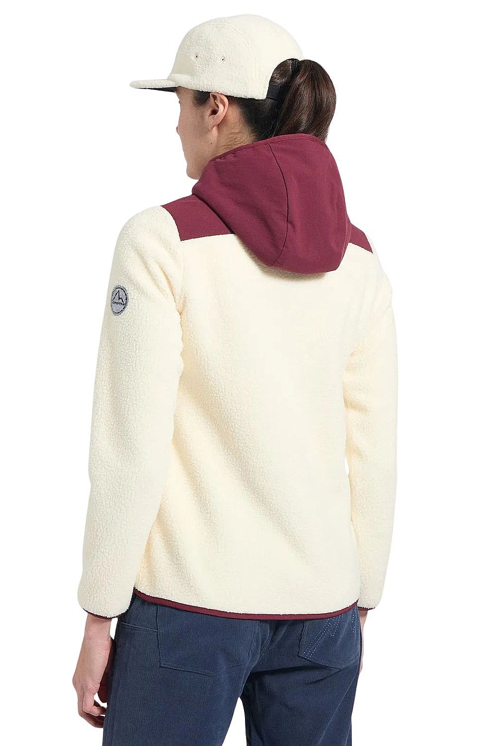 sweatshirt La Sportiva Guidance Sherpa Hoody - Chalk/Redwood - women´s