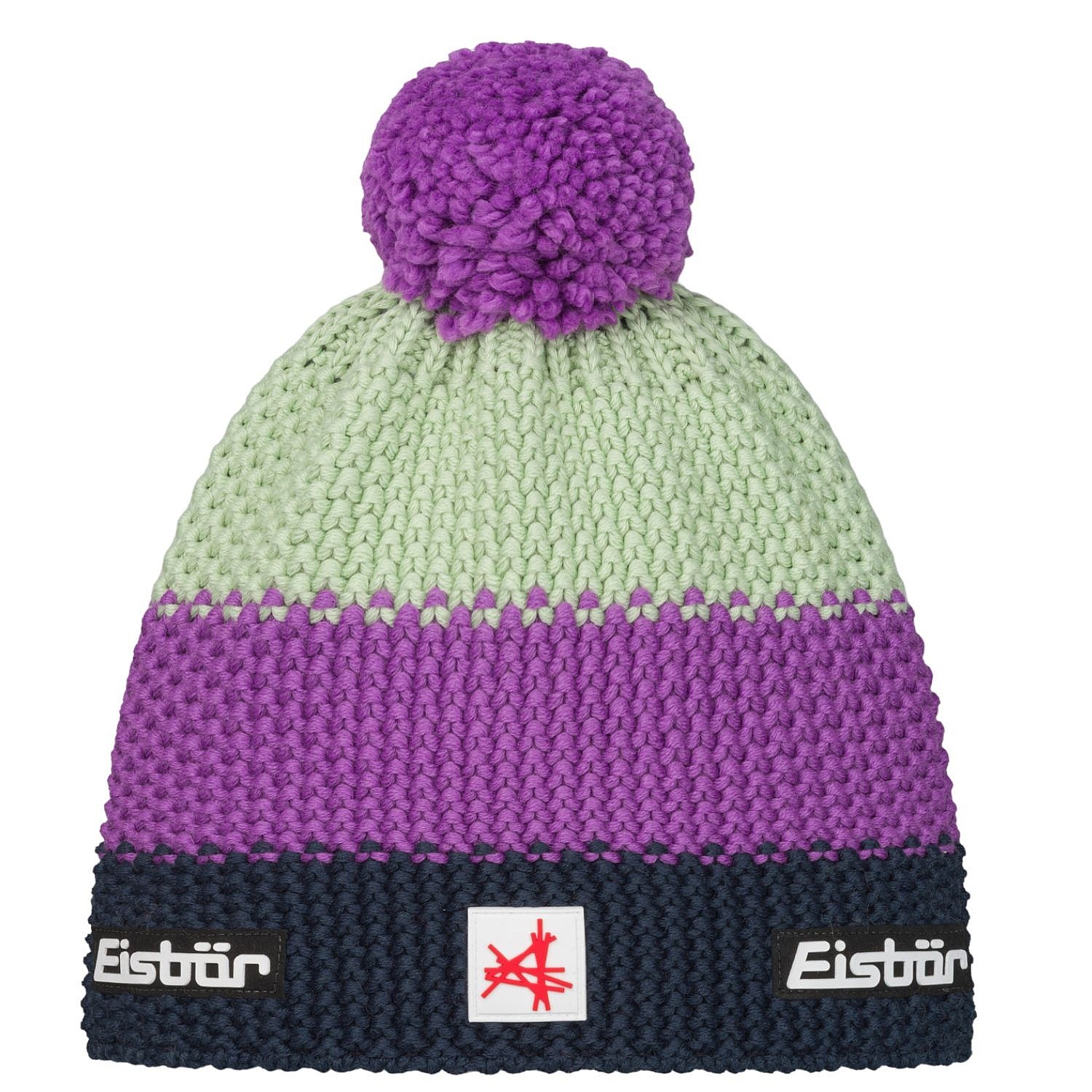cap Eisbär Star Pompon MÜ SA - 483/Dark Cobalt/Frozen Twilight/Arctic Basil - unisex junior