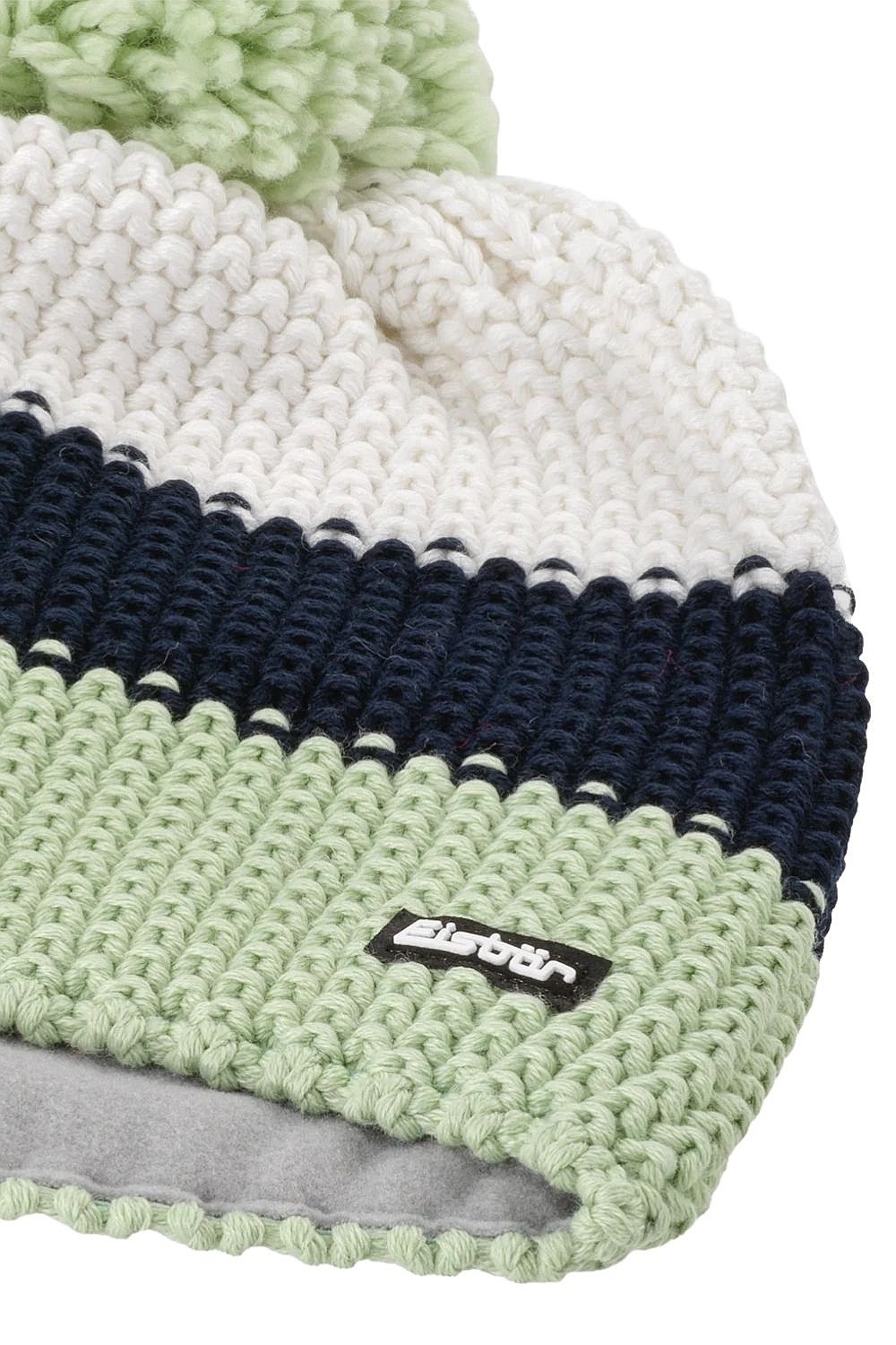 Mütze Eisbär Star Pompon MÜ - 672/Arctic Basil/Nacht/White