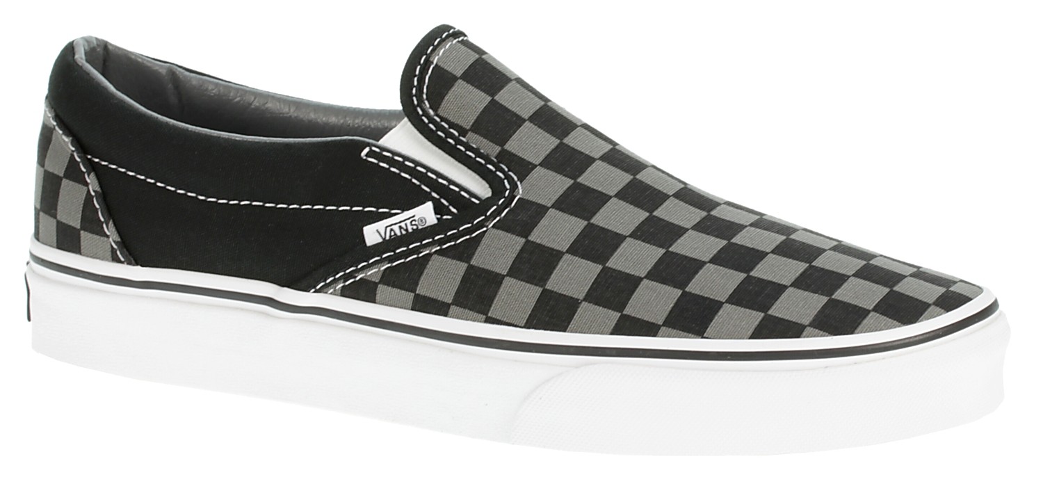 sko Vans Classic Slip-On - Black/Pewter Checkerboard