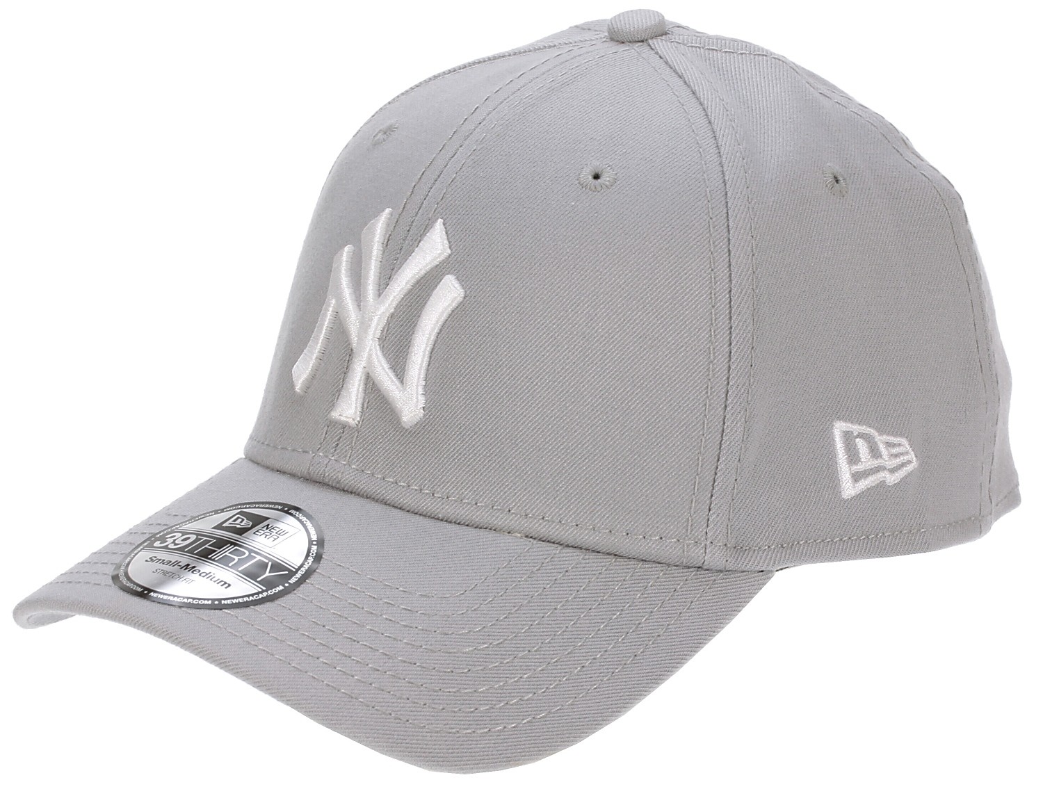 Kappe New Era 39T League Basic MLB New York Yankees - Gray/White