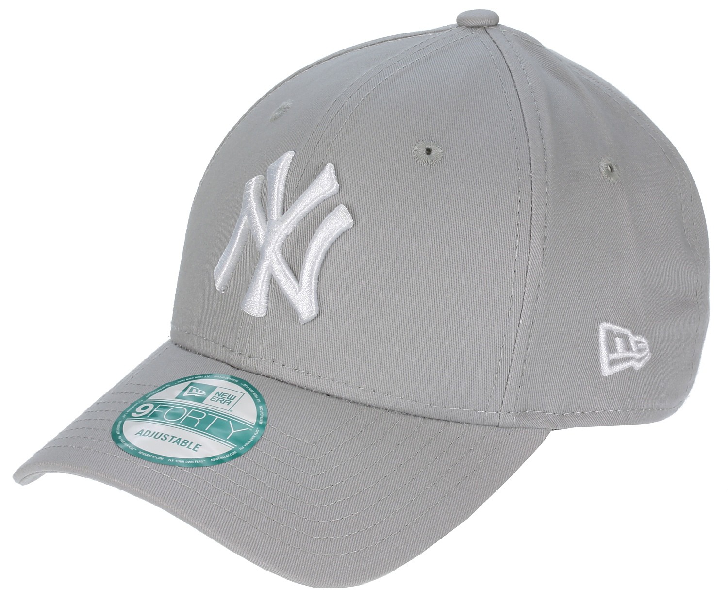czapka z daszkiem New Era 9FO League Basic MLB New York Yankees - Gray/White