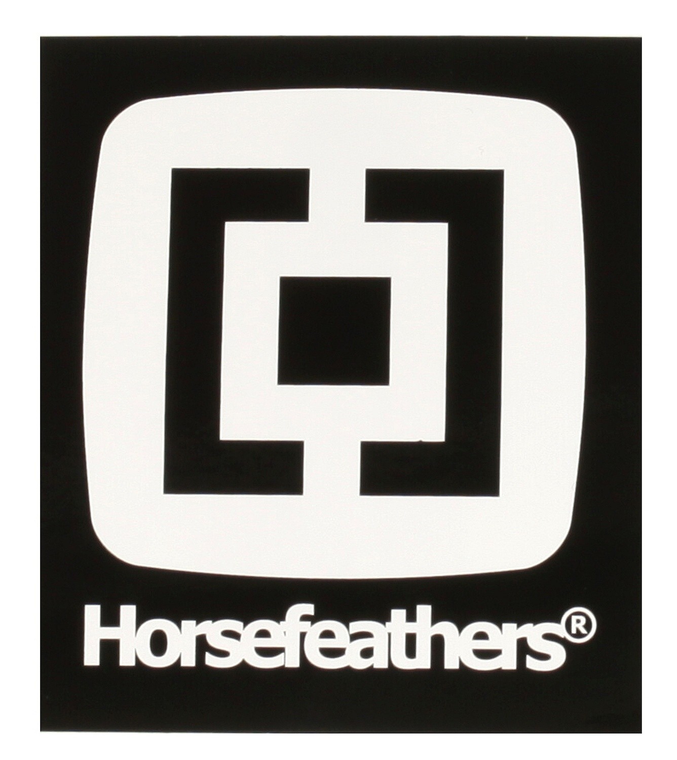 Aufkleber Horsefeathers Logo 2 - Black/White