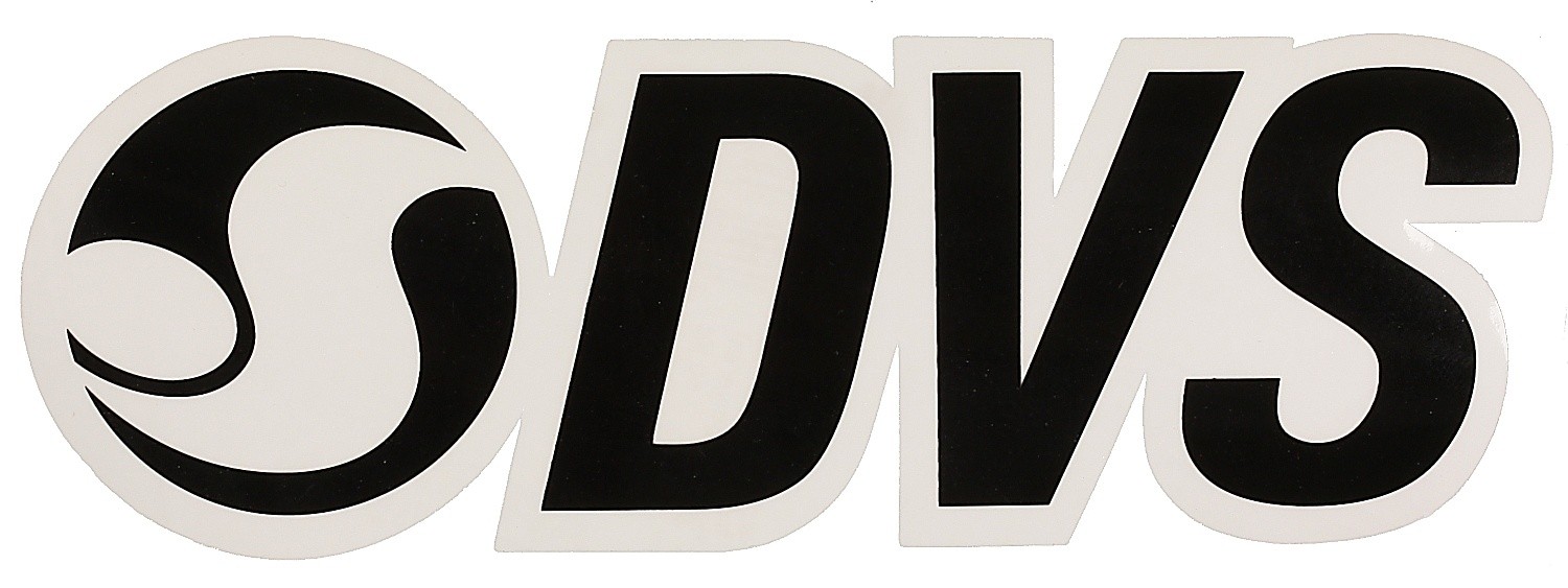 klistermärke DVS Logo - Black