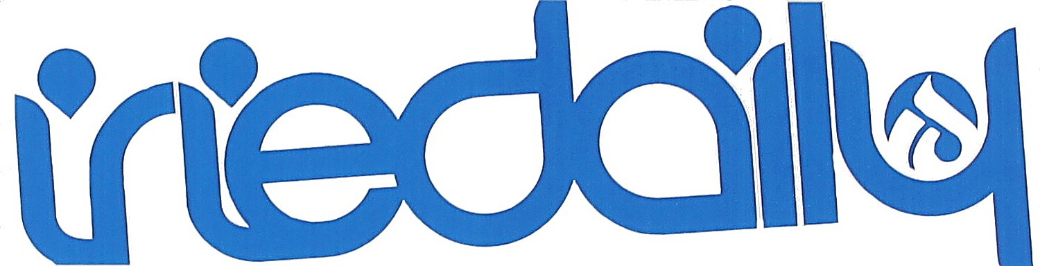 autocollant Iriedaily Logo IV - Blue/White