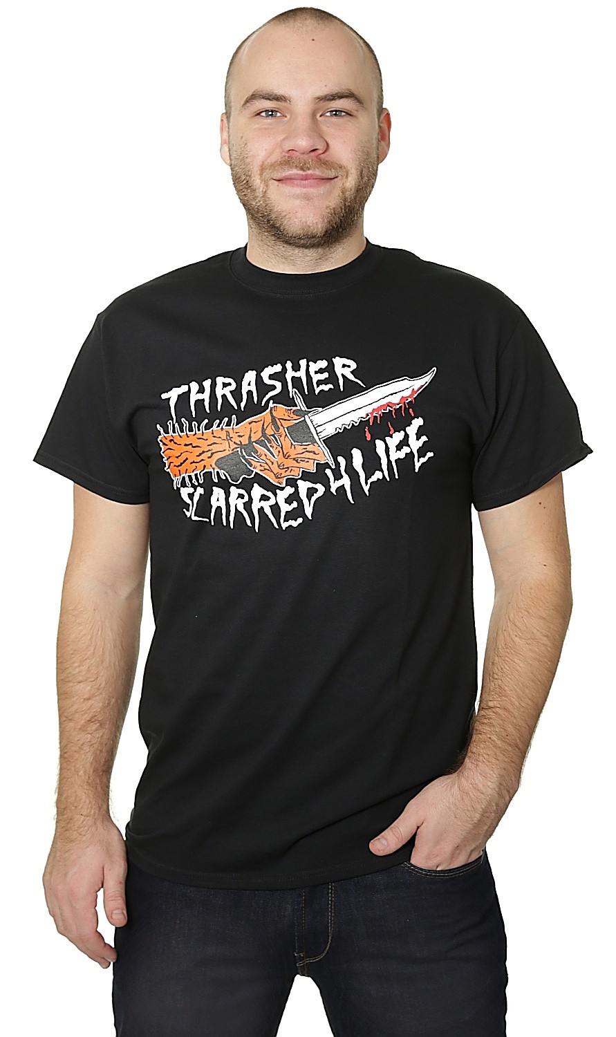 koszulka Thrasher Scarred - Black