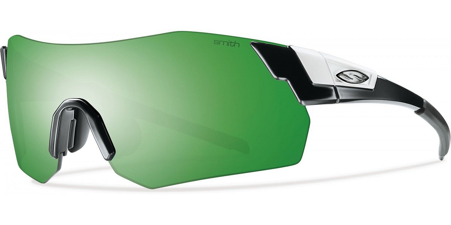 des lunettes Smith PivLock Arena - Black/Green Sol-X