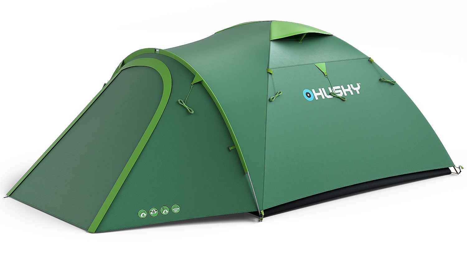 tentes de camping Husky Bizon 4 Plus - Green