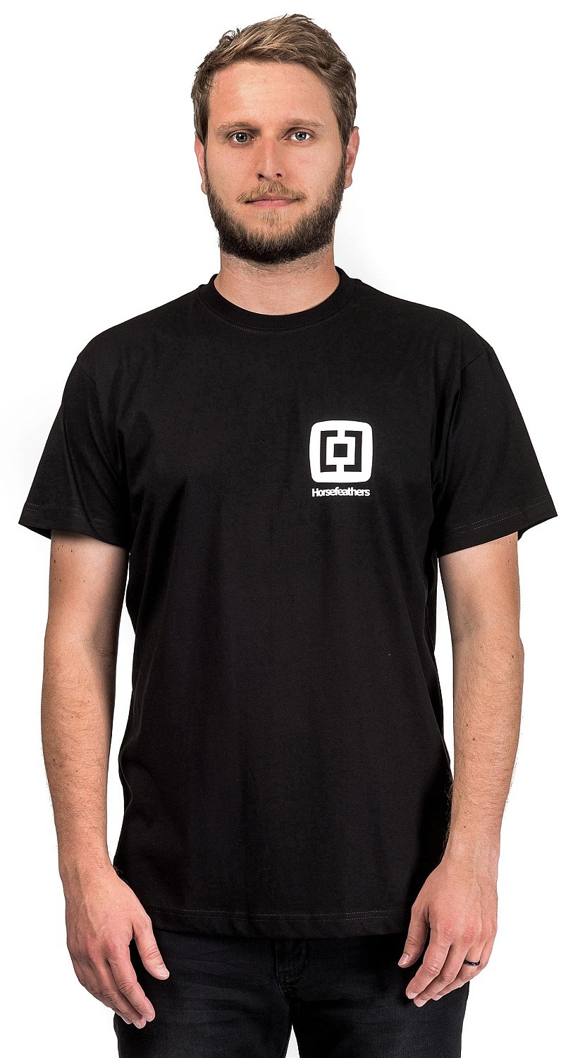 camisa Horsefeathers Mini Logo - Black