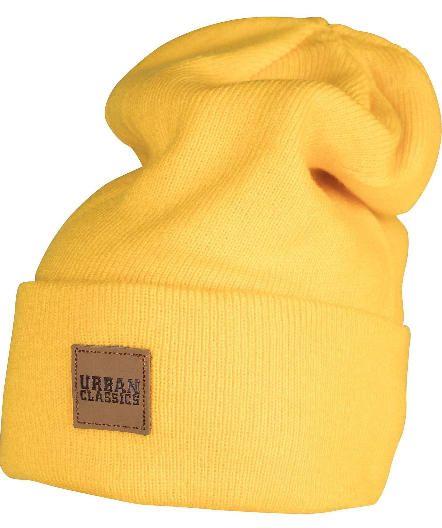beanie Urban Classics Leatherpatch Long 