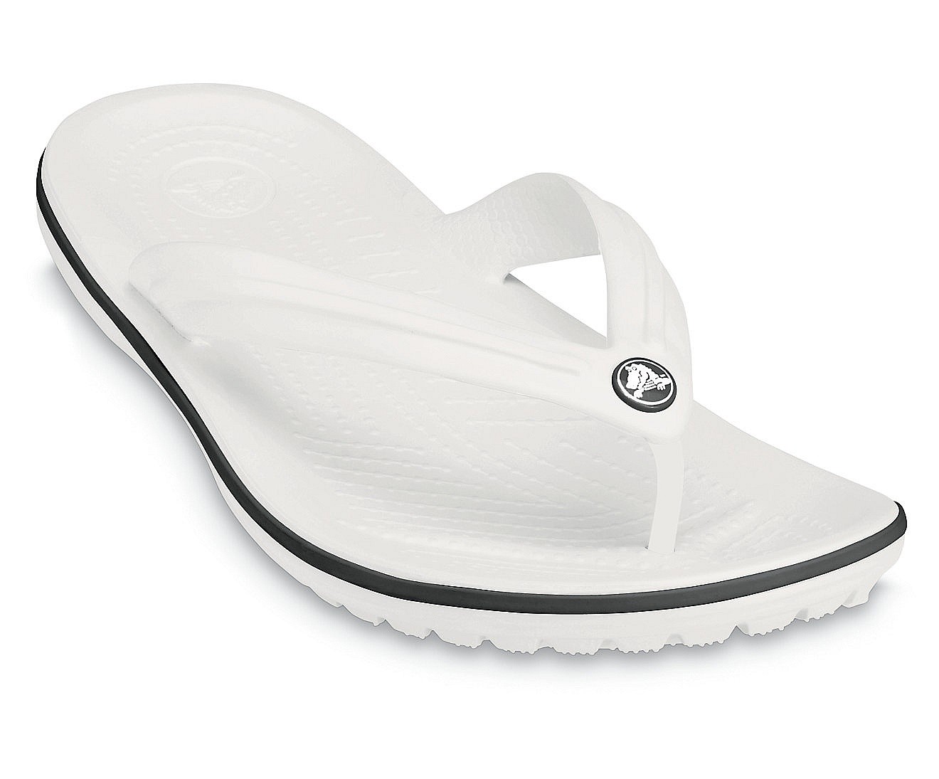 infradito scarpe Crocs Crocband Flip - White