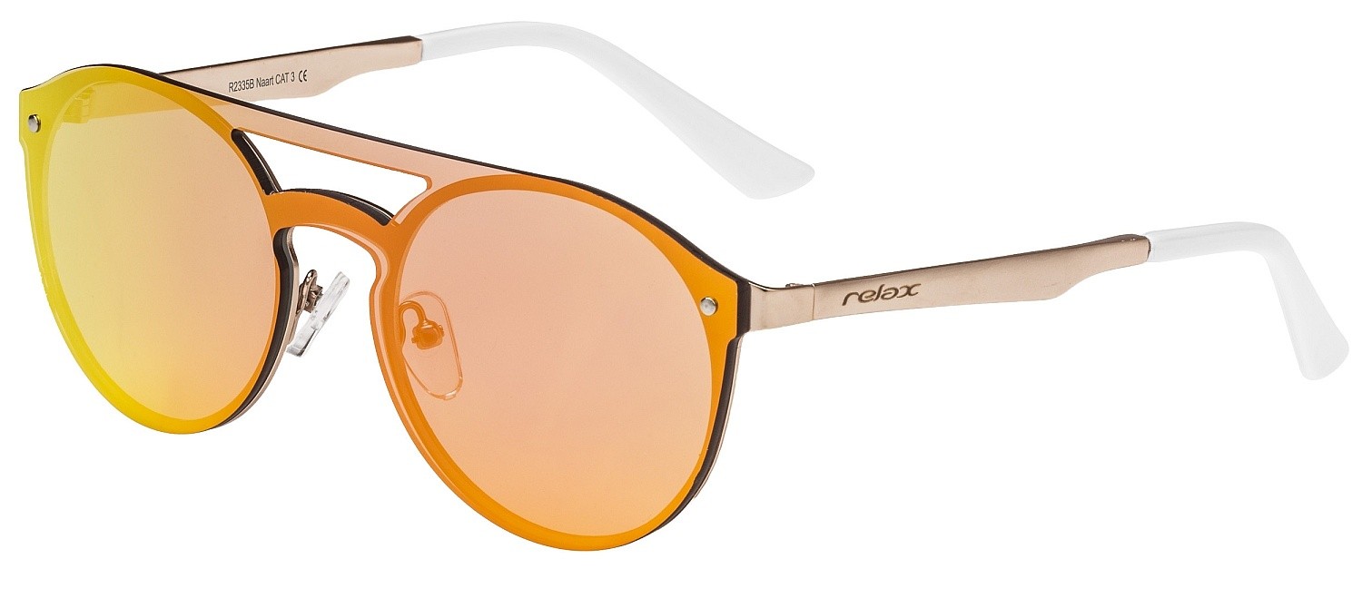 des lunettes Relax Naart - R2335B/Matte Gold/Gray Cloud/Fire Platinum