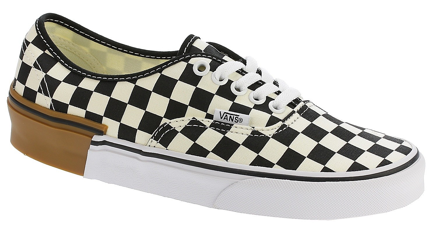 vans authentic checkerboard gum block