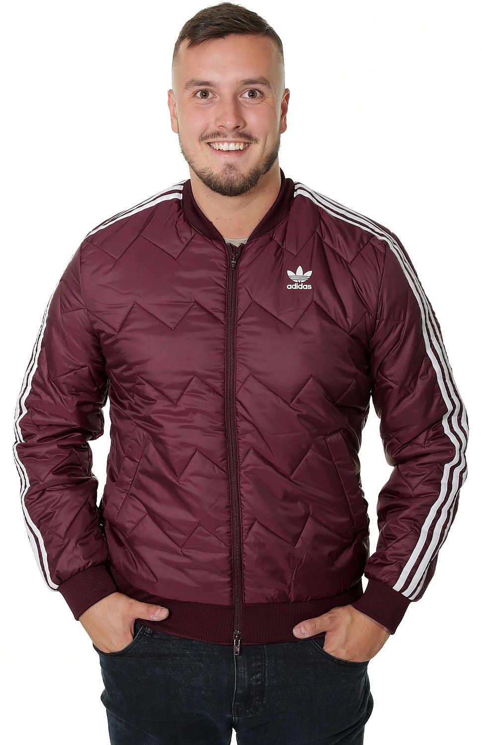 maroon adidas superstar jacket