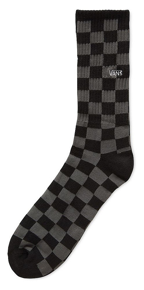 șosete Vans Checkerboard Crew - Black/Charcoal - men´s