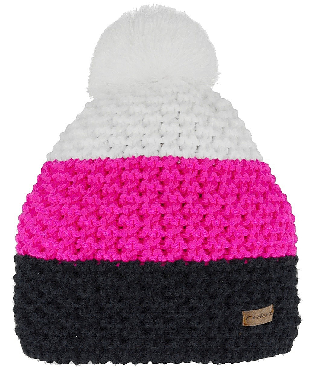 čiapka Relax Bar - RKH73O/Dark Blue/Pink/White