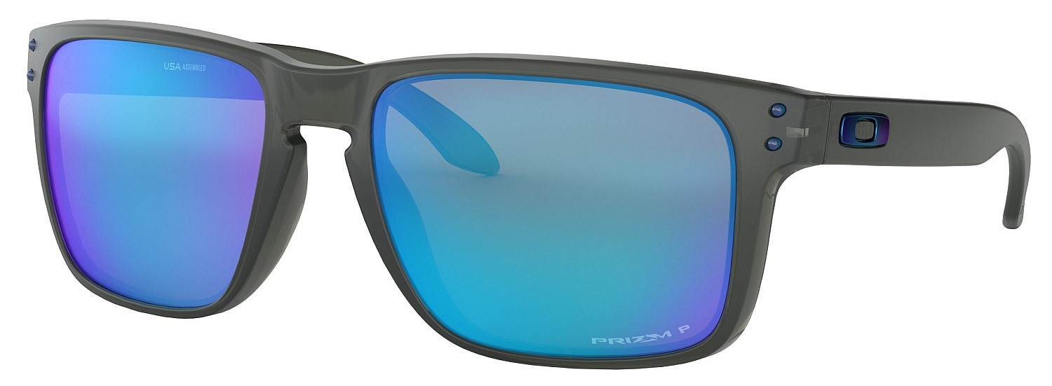 des lunettes Oakley Holbrook XL - Gray Smoke/Prizm Sapphire Polarized - men´s