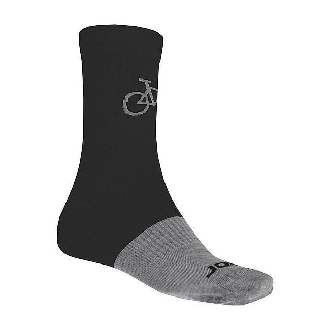 șosete Sensor Tour Merino Wool - Black/Gray